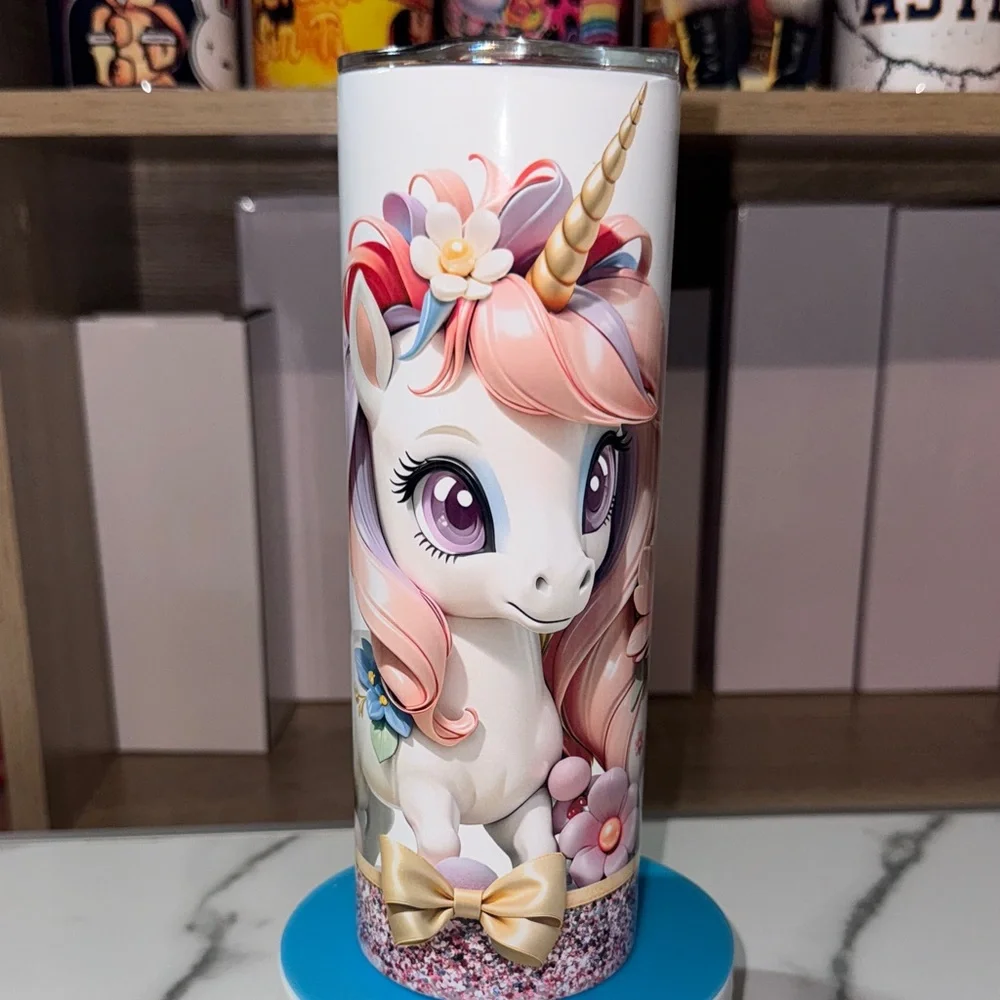 20oz Unicorn Tumbler - Picture 1 of 6